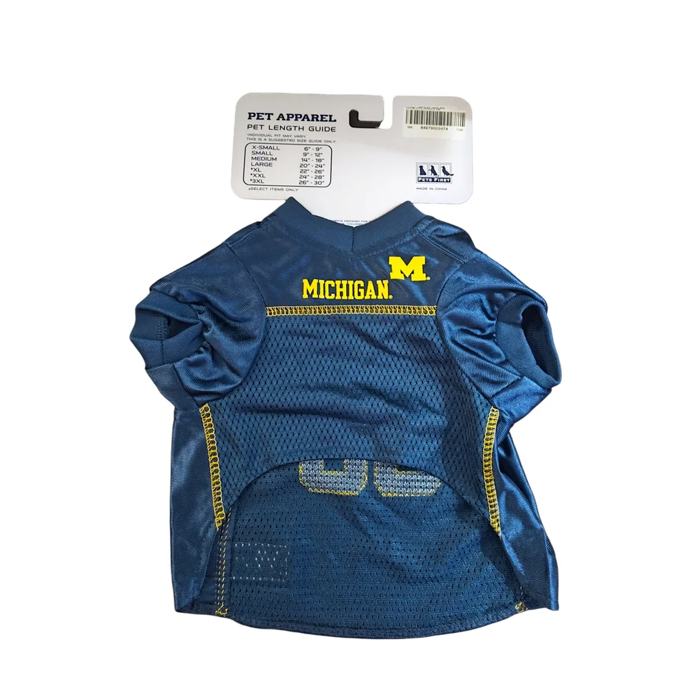 Pets First NCAA Michigan Wolverines Football Pet Mesh Jersey Size Small